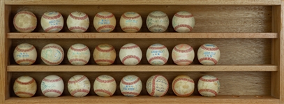 1970's-2000's Signed Baseball Collection - Lot of 73 w/ George Brett, Nolan Ryan, Warren Spahn & More (JSA)
