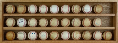 1970's-2000's Signed Baseball Collection - Lot of 73 w/ George Brett, Nolan Ryan, Warren Spahn & More (JSA)