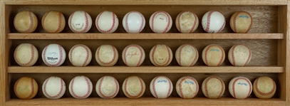 1970's-2000's Signed Baseball Collection - Lot of 73 w/ George Brett, Nolan Ryan, Warren Spahn & More (JSA)