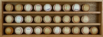1970's-2000's Signed Baseball Collection - Lot of 73 w/ George Brett, Nolan Ryan, Warren Spahn & More (JSA)