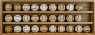 1970's-2000's Signed Baseball Collection - Lot of 73 w/ George Brett, Nolan Ryan, Warren Spahn & More (JSA)
