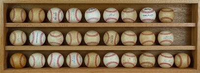 1970's-2000's Signed Baseball Collection - Lot of 73 w/ George Brett, Nolan Ryan, Warren Spahn & More (JSA)