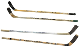 1990's-2000's Game Used Signed Hockey Stick Collection - Lot of 12 w/ Paul Cavallini, Pierre Turgeon, Brent Gilchrist (MEARS LOA/JSA)