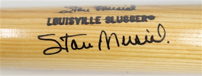 1970's Stan Musial St. Louis Cardinals Signed H&B Louisville Slugger Bat (JSA)