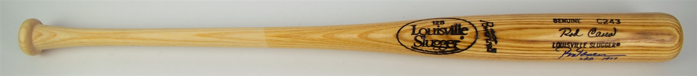 1980's Rod Carew California Angels Signed Louisville Slugger Bat (JSA)