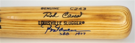 1980's Rod Carew California Angels Signed Louisville Slugger Bat (JSA)