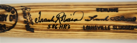 1970's Frank Robinson Baltimore Orioles Signed H&B Louisville Slugger Bat (JSA)