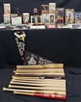 1920s-1990s Baseball, Football, Basketball, Hockey Trading Cards, Bats, Books, Photos & more (Lot of 1,200+)