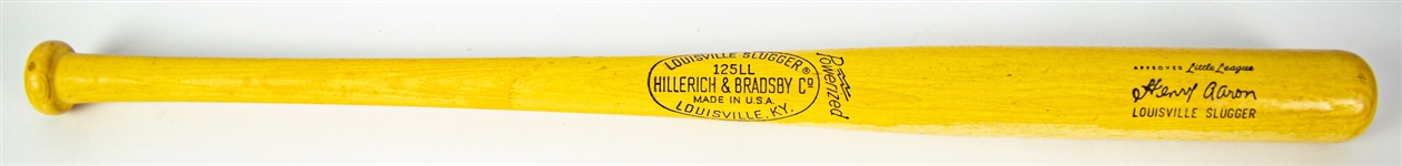 1970's Hank Aaron Atlanta Braves H&B Louisville Slugger Store Model Bat 