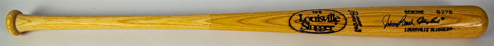 1980's Johnny Bench Cincinnati Reds Signed Louisville Slugger Bat (JSA)