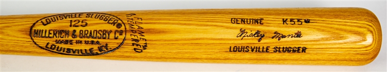 1970s Mickey Mantle New York Yankees H&B Louisville Slugger Store Model Bat 