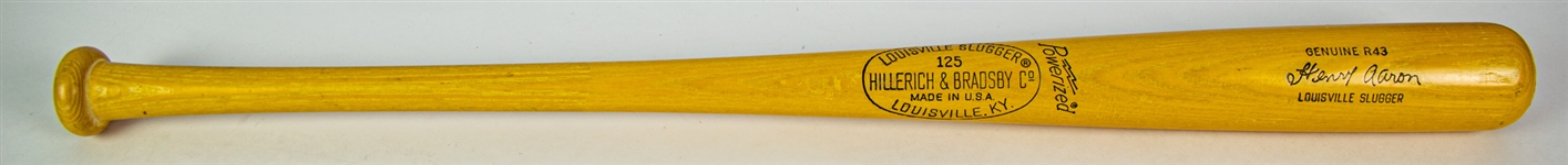 1970's Hank Aaron Atlanta Braves H&B Louisville Slugger Store Model Bat