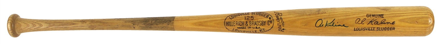 1973-74 Al Kaline Detroit Tigers Signed H&B Louisville Slugger Professional Model Game Used Bat (MEARS A9.5/JSA)