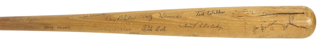 1951 Stan Musial St. Louis Cardinals Team Signed Professional Model Game Used H&B Louisville Slugger w/ 29 Sigs Including Musial, Marty Marion, Red Schoendienst & More (MEARS A7/JSA & PSA/DNA GU8) 