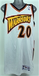 2000 Larry Hughes Golden State Warriors Home Jersey (MEARS LOA)