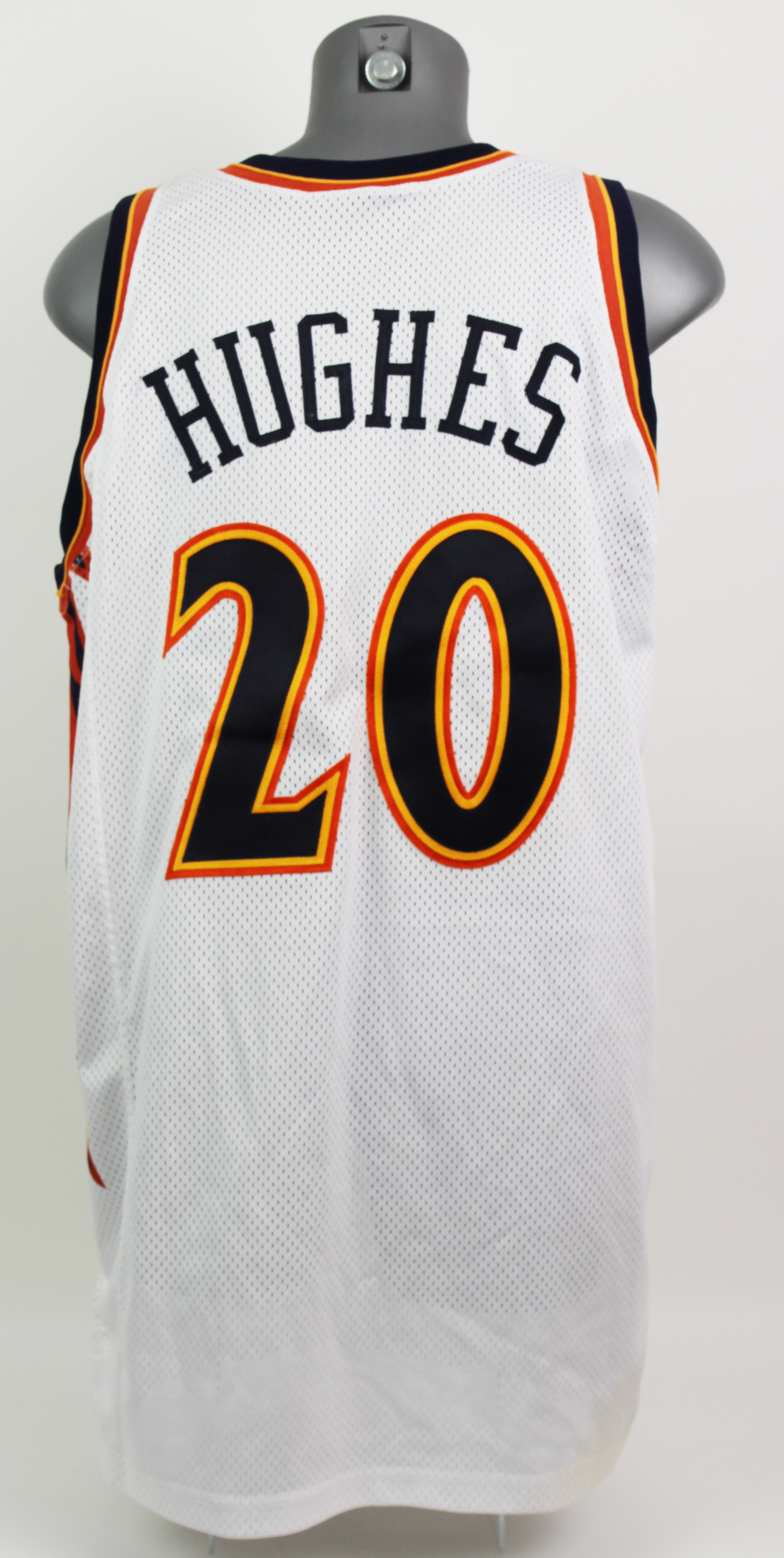 Lot Detail 2000 Larry Hughes Golden State Warriors Home Jersey MEARS LOA