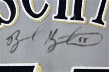 2004 Brooks Kieschnick Milwaukee Brewers Signed Game Worn Road Jersey (MEARS LOA/JSA)