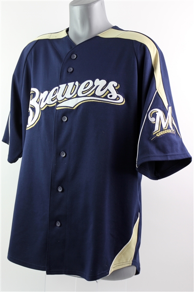 2008 JJ Hardy Milwaukee Brewers Signed Jersey (JSA)