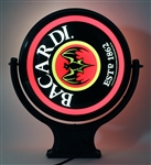 2000s Bacardi Rum 21" x 24" x 8" Rotating Bar Sign