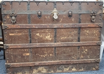 1937-1938 Circa Edward Froelich Brooklyn Dodgers Team Trainer Travel Trunk (MEARS LOA)