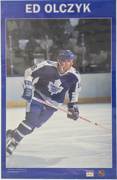 1988 Ed Olczyk Toronto Maple Leafs 22.5x34.5 Poster 