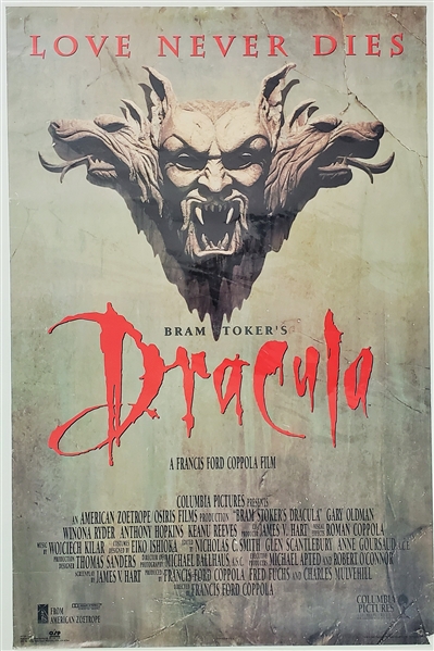 1992 Bram Stokers Dracula 23 x 34.5 Movie Poster 