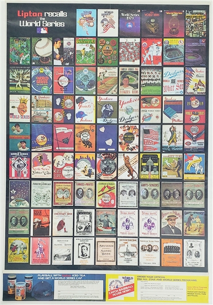 1982 Lipton Recalls the World Series 24.5 x 35.5 Poster 
