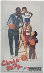 1982 George "Sky" Bell Harlem Wizards Brooks Athletic Shoes 18 x 30.5 Poster
