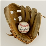 1980s Reggie Jackson California Angels Store Model Rawlings Mitt & Signed OAL Brown Baseball (JSA)