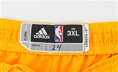 2014 Kobe Bryant Los Angeles Lakers Home Uniform Shorts (MEARS LOA)
