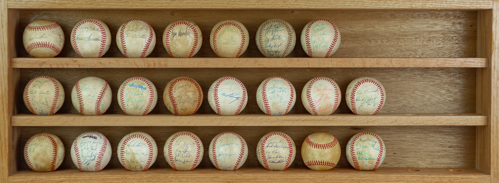 1970s-2000s Signed Baseball Collection - Lot of 73 w/ George Brett, Nolan Ryan, Warren Spahn & More (JSA)