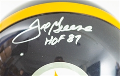 2000's Joe Greene Pittsburgh Steelers Signed Full Size Football Helmet (JSA)