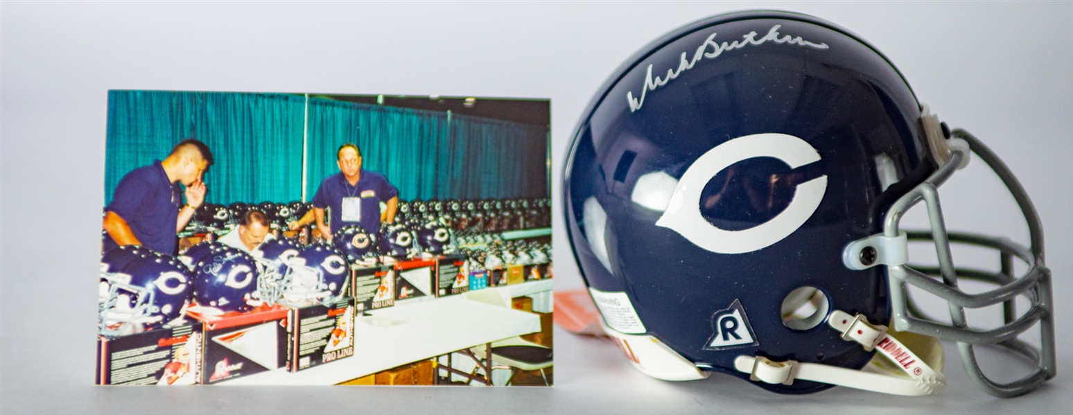 2000s Dick Butkus Chicago Bears Signed Mini Helmet (JSA)