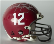 2000s Ken Stabler Alabama Crimson Tide Signed Mini Helmet (JSA)