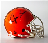 2000s Jim Brown Cleveland Browns Signed Mini Helmet (JSA)