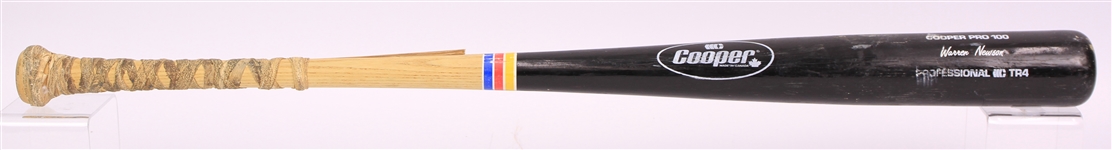 1991-95 Warren Newson Chicago White Sox Cooper Professional Model Game Used Bat (MEARS LOA)