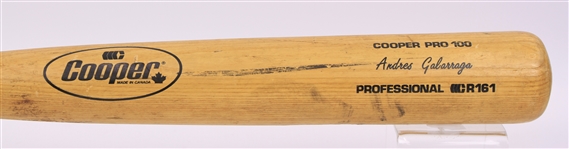 1985-86 Andres Galarraga Montreal Expos Cooper Professional Model Game Used Bat (MEARS LOA)