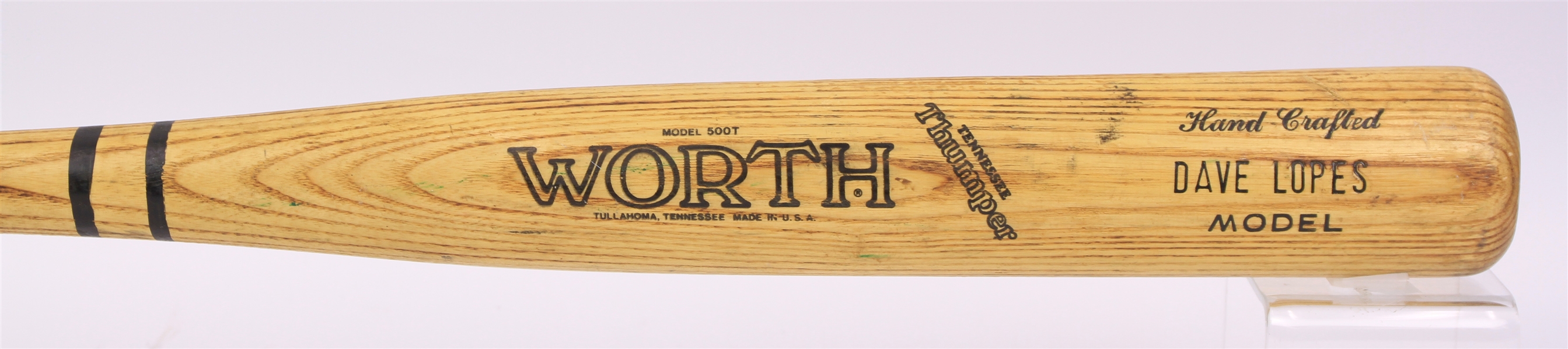 1986 Davey Lopes Houston Astros Worth Professional Model Game Used Bat (MEARS LOA)