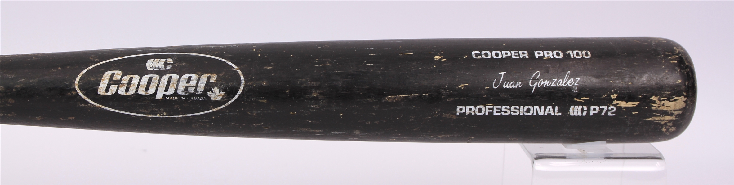 1989-93 Juan Gonzalez Texas Rangers Cooper Professional Model Game Used Bat (MEARS LOA)
