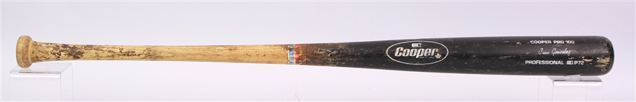 1989-93 Juan Gonzalez Texas Rangers Cooper Professional Model Game Used Bat (MEARS LOA)