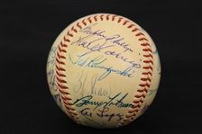 1959 Chicago White Sox Team Signed OAL Harridge Baseball w/ 28 Signatures Including Nelson Fox, Luis Aparicio, Ted Kluszewski, Early Wynn & More (JSA)