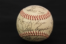 1954 New York Yankees Team Signed OAL Harridge Baseball w/ 26 Signatures Including Yogi Berra, Phil Rizzuto & More (JSA)