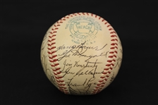 1954 New York Yankees Team Signed OAL Harridge Baseball w/ 26 Signatures Including Yogi Berra, Phil Rizzuto & More (JSA)