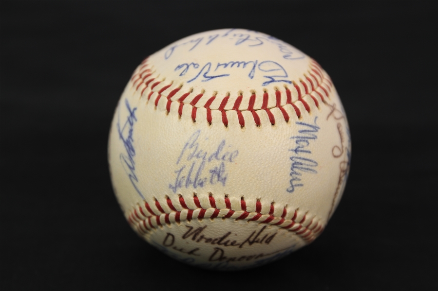 1964 Cleveland Indians Team Signed OAL Cronin Baseball w/ 27 Signatures Including Luis Tiant, Early Wynn,Tito Francona & More (JSA)