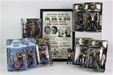 1970-2000s World Wrestling Federation Classic Superstar Figures, Magazines, Photos, & more (Lot of 50+)
