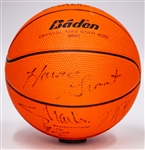 1988-89 Chicago Bulls Team Signed Gatorade Mini Basketball w/ 8 Signatures Including Michael Jordan, Horace Grant, Benny the Bull & More (JSA)