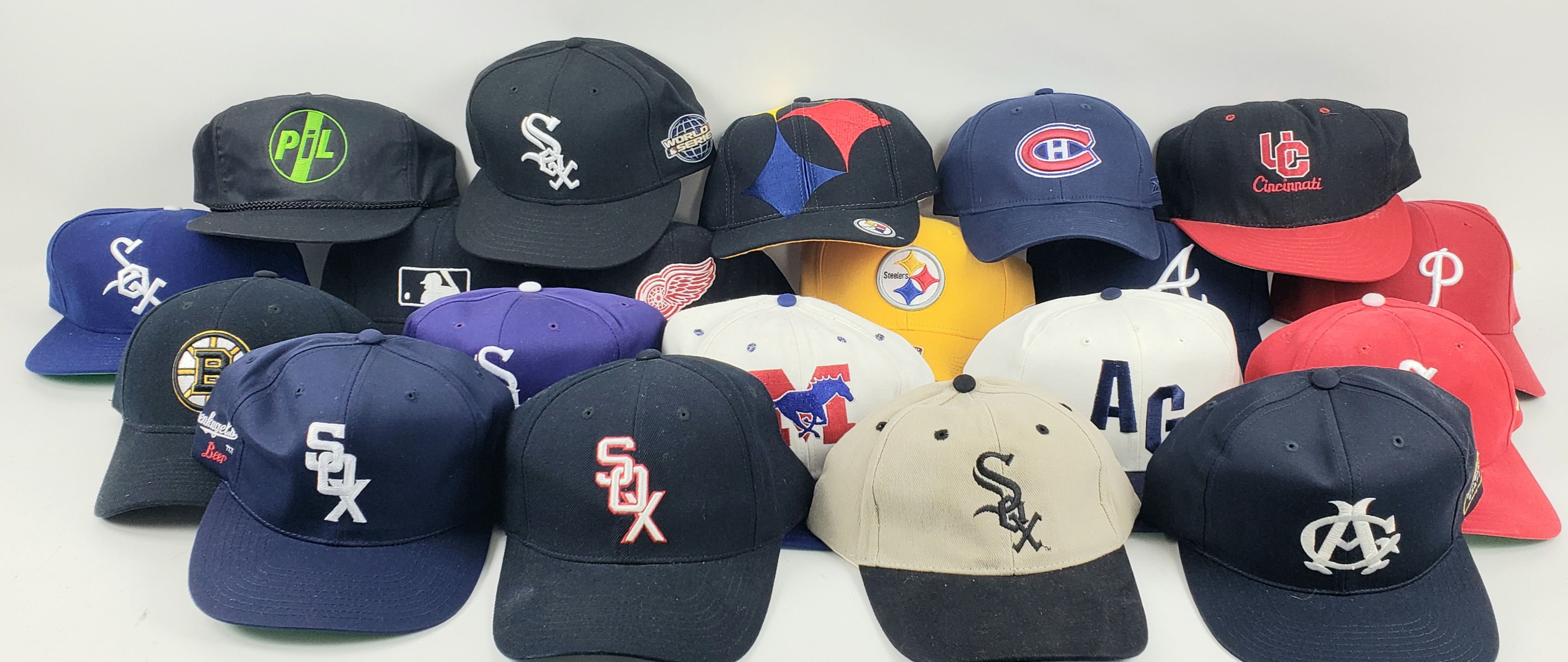Lot Detail - Football, Baseball, Hockey Caps (Lot of 79)