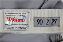 1990 Wayne Tolleson New York Yankees Game Worn Road Uniform Pants (MEARS LOA/Steiner)