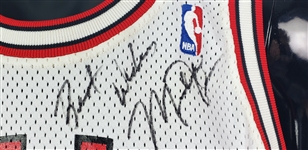 1990-1991 Michael Jordan Chicago Bulls Autographed Game Worn Home Jersey (MEARS A10/JSA/Consignor LOA) “2nd MVP Season, American Heart Society Auction