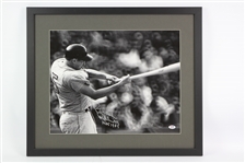 1955-1977 Brooks Robinson Baltimore Orioles Signed 16x20 B&W Framed Photo (PSA/DNA)